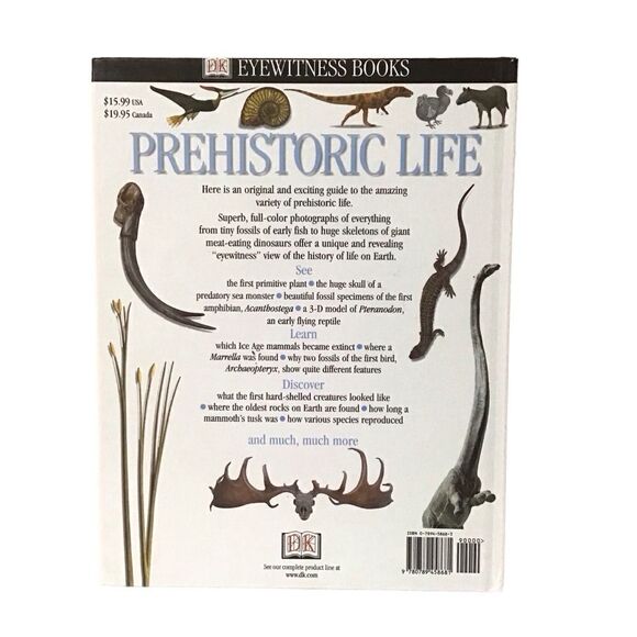 DK Eyewitness Books Prehistoric Life HB Book - Picture 2 of 5